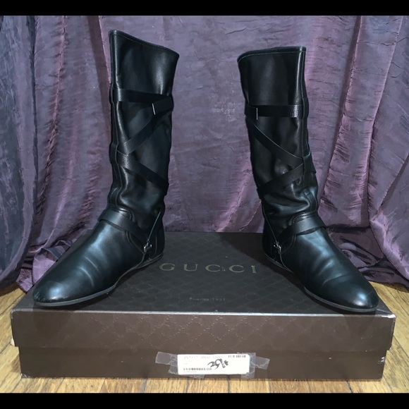 Gucci “Mayfair,” Boots, Nero (Peter Pan Style) Boots, Sz 39 1/2, EEUC - Picture 4 of 11